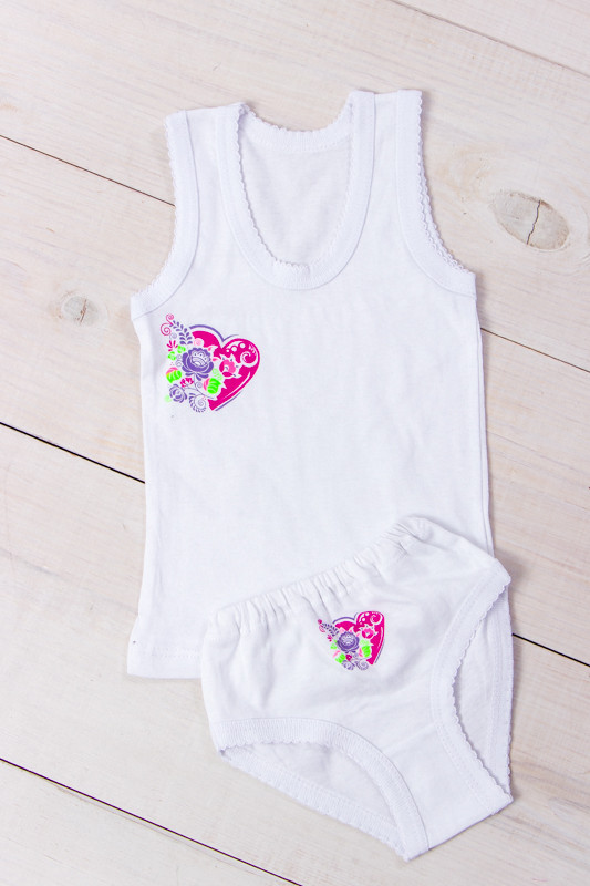 Майка+труси для дівчаток з крашетом 